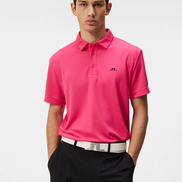 J Lindeberg Cotton Pique Short Sleeve Polo - Picture 1 of 6